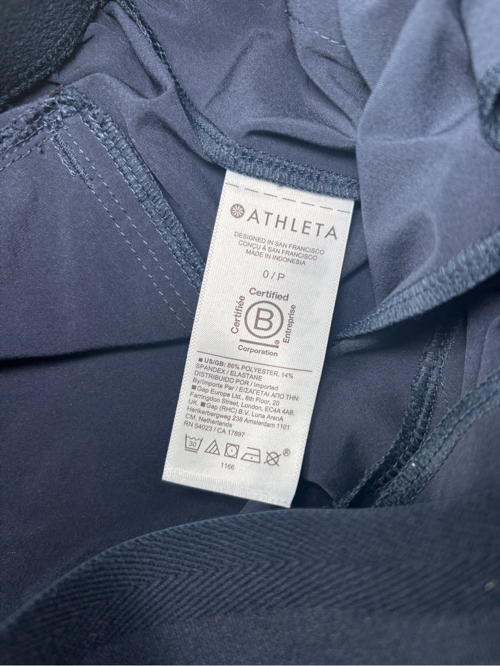 Athleta Brooklyn Heights High Rise Pleated Wide Leg Pant Navy Size 0 - Picture 9 of 11
